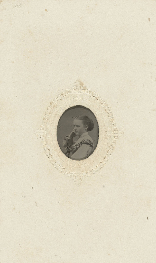 Detail of Portrait of a Young Woman by Anonymous