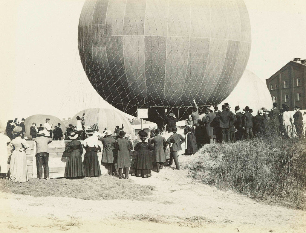 Detail of The third Gordon Bennett balloon race by Anonymous