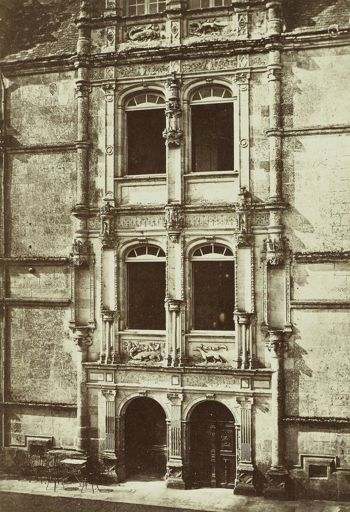 Detail of From the Château d'Azay le Rideau near Tours, France by Anonymous