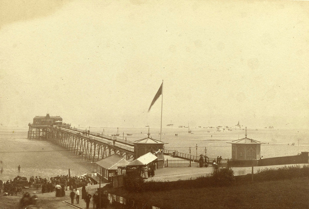 Detail of Ferrotypie workshop at a pier. Charlotte Pier? by Anonymous
