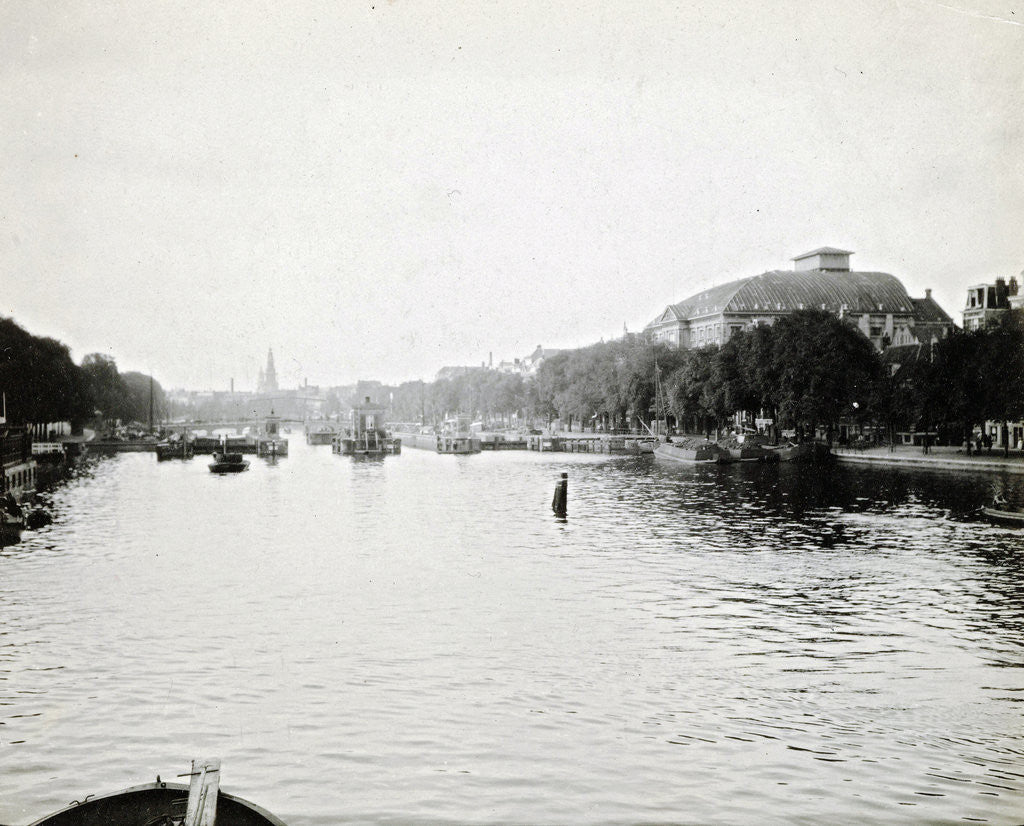 Detail of Sight over the Amstel, Amsterdam by Anonymous