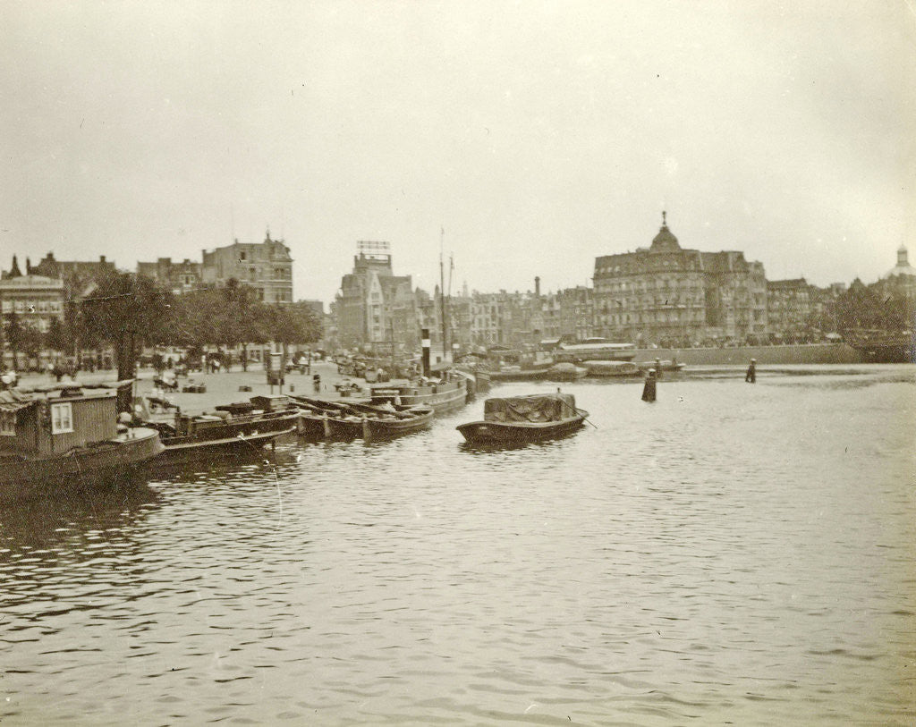 Detail of View of the Prins Hendrikkade Amsterdam by Anonymous