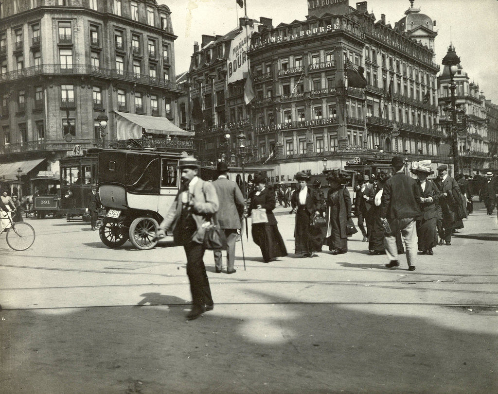 Detail of View in a city, possibly Brussels by Anonymous