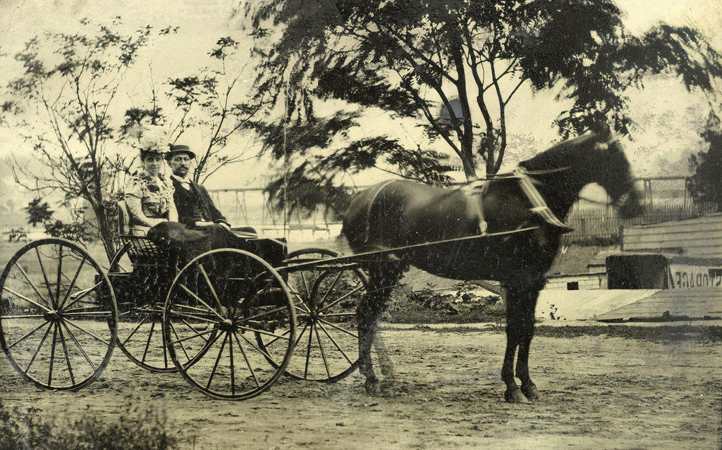 Detail of Man and woman by Anonymous