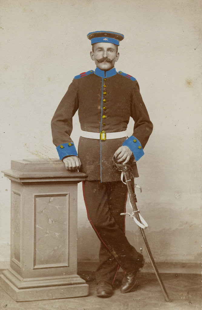 Detail of Portrait of a German soldier by C. Breitbarth