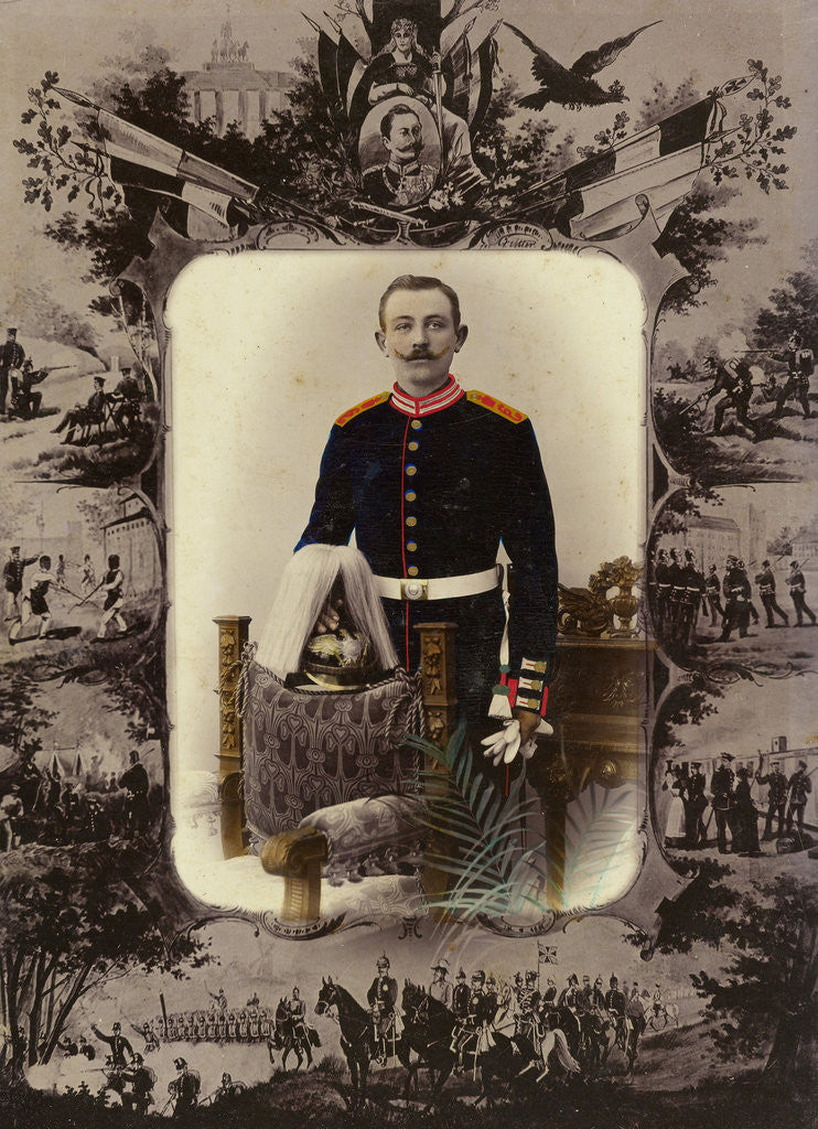 Detail of Portrait of a German soldier by Emil Giese