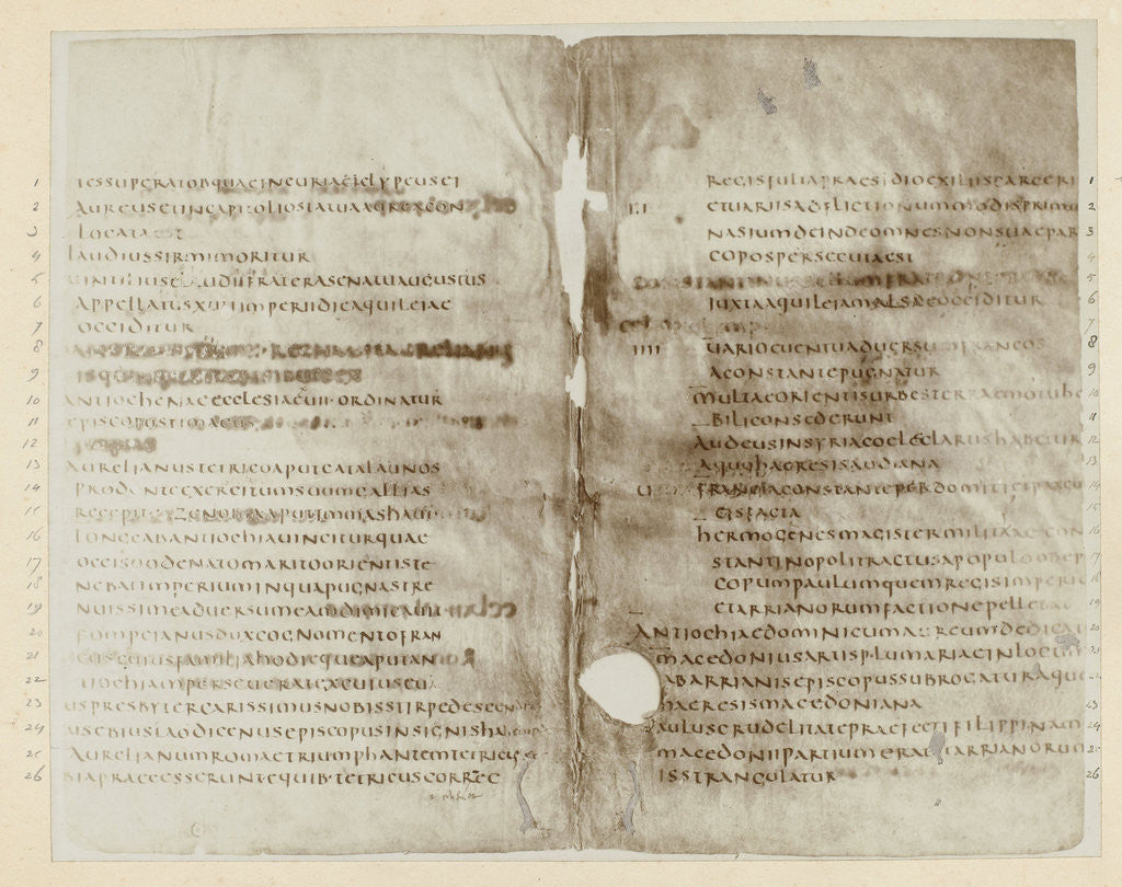 Detail of Page from a manuscript on parchment by Jan Goedeljee