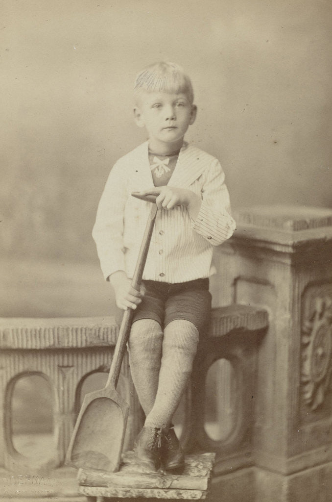 Detail of Studio Portrait of Herman Marius Boelen by Albert Greiner