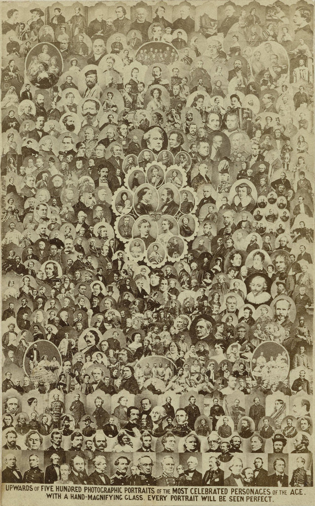 Detail of Portraits of famous people by Brothers & Co. Ashford