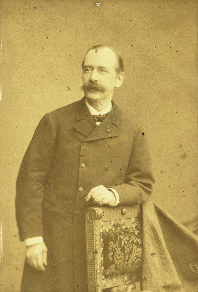 Detail of Portrait of Edouard Mussche by Jean Preim