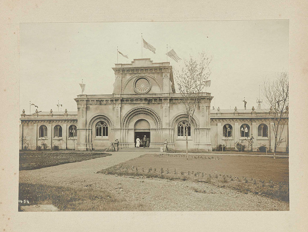 Detail of Palace of Education' (?) At the site of the Louisiana Purchase Exposition, 1904, in St Louis (?) by unknown
