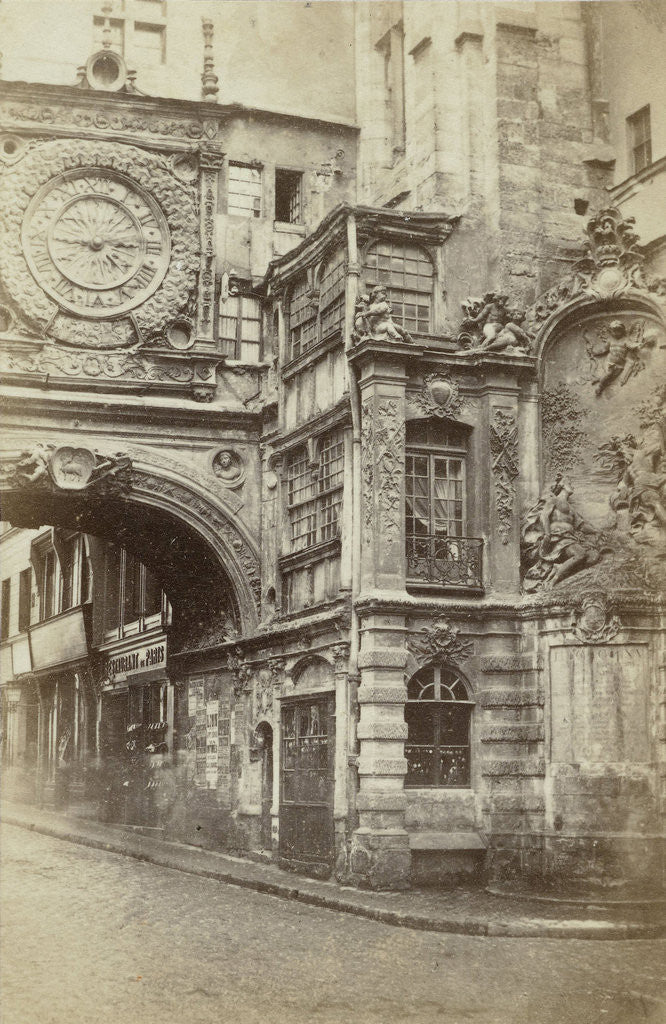 Detail of Le Gros Horloge, Rouen by P. Roussel
