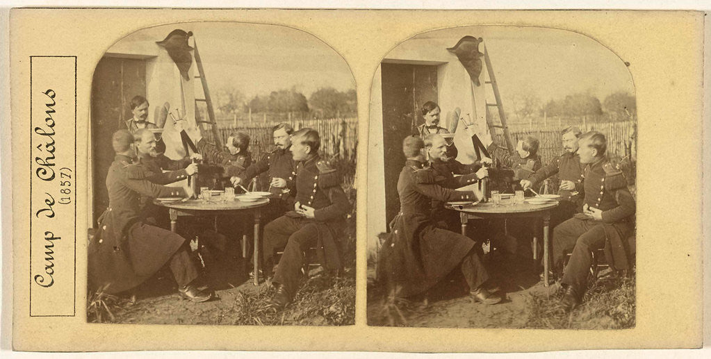 Detail of Camp de Chalons 1857, Alexis Gaudin by Anonymous