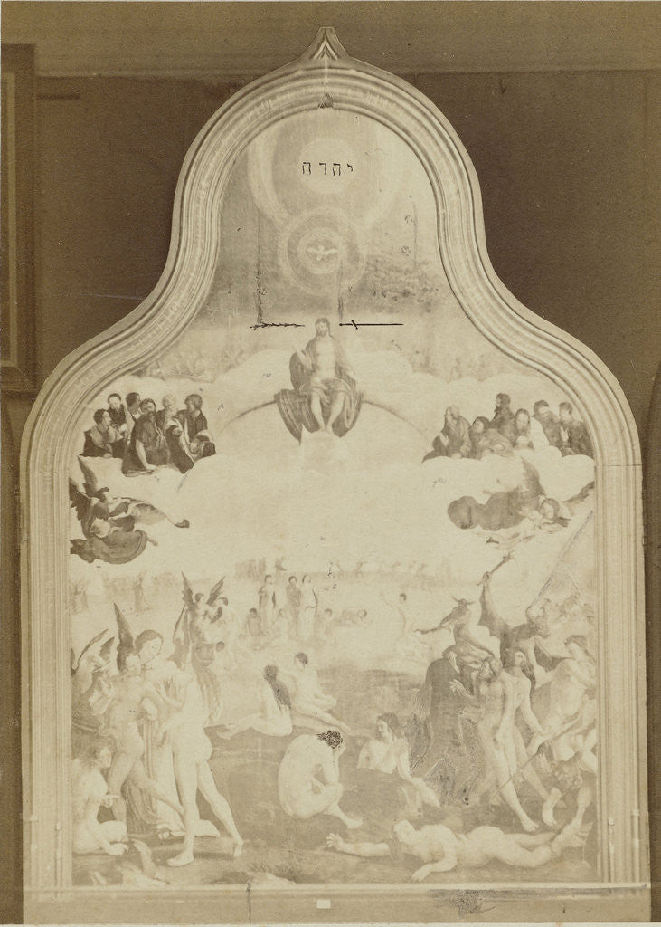 Detail of Reproduction of the altarpiece of the Last Judgment by Jan Goedeljee