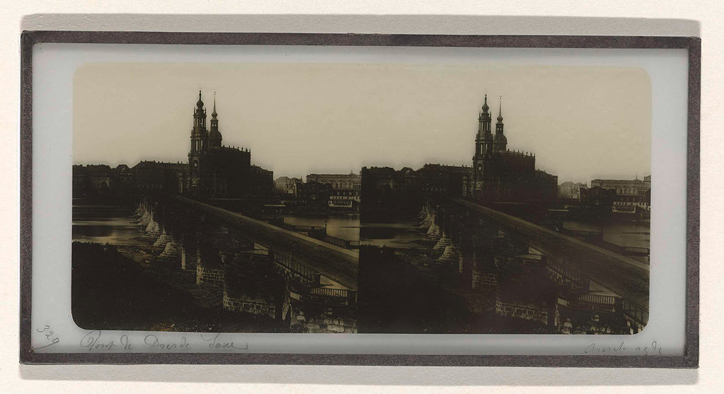 Detail of Dresden, Saxony Germany by Ferrier Père-Fils et Soulier