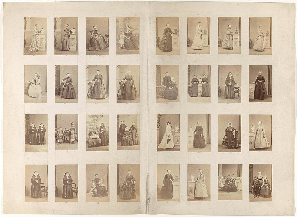 Detail of Journal 32 cartes-de-visite of inventory from an unknown portrait photographer by Anonymous