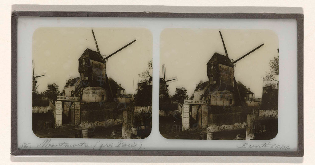 Detail of Montmartre (Paris pres), France by Ferrier Père-Fils et Soulier