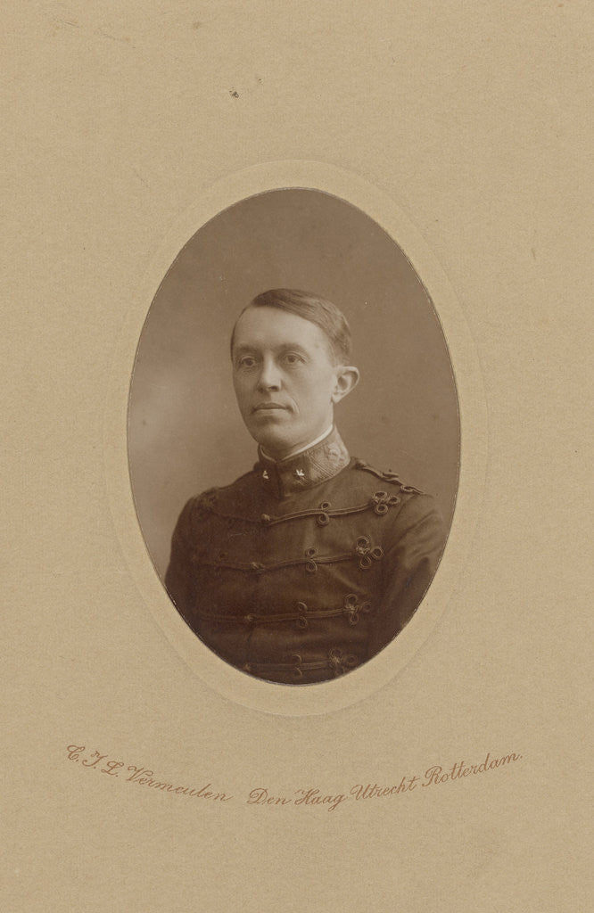 Detail of Portrait of Dr. Th. Erp, lieutenant and restorer of Borobudur by C.J.L. Vermeulen