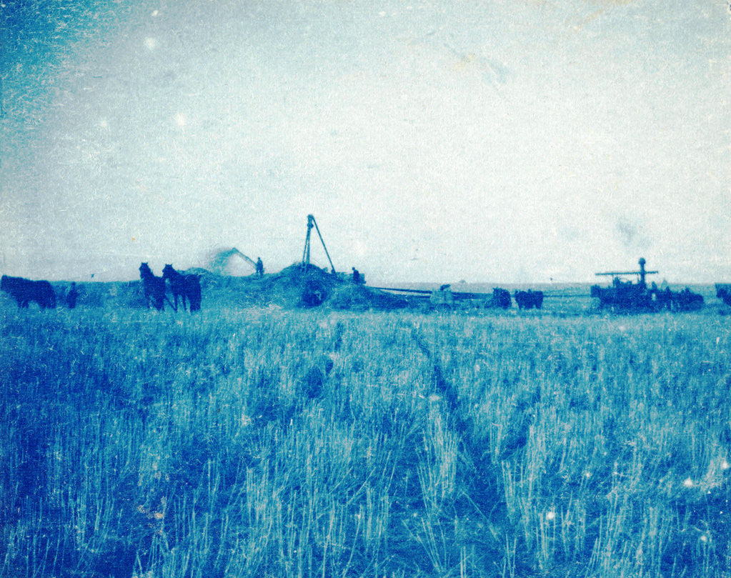 Detail of Overview of the threshing machine by Anonymous