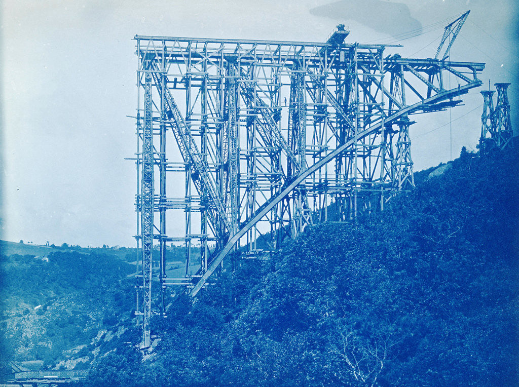 Detail of The Construction of the Viaur Viaduct by Anonymous