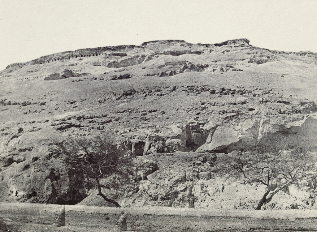 Detail of Necropolis at Lykopolis, Maxime Du Camp, Louis-Désiré Blanquart-Evrard by Gide et J. Baudry