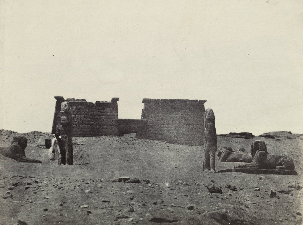 Detail of Seboua Temple, Egypt, Egypt, Maxime Du Camp, Louis-Désiré Blanquart-Evrard by Gide et J. Baudry