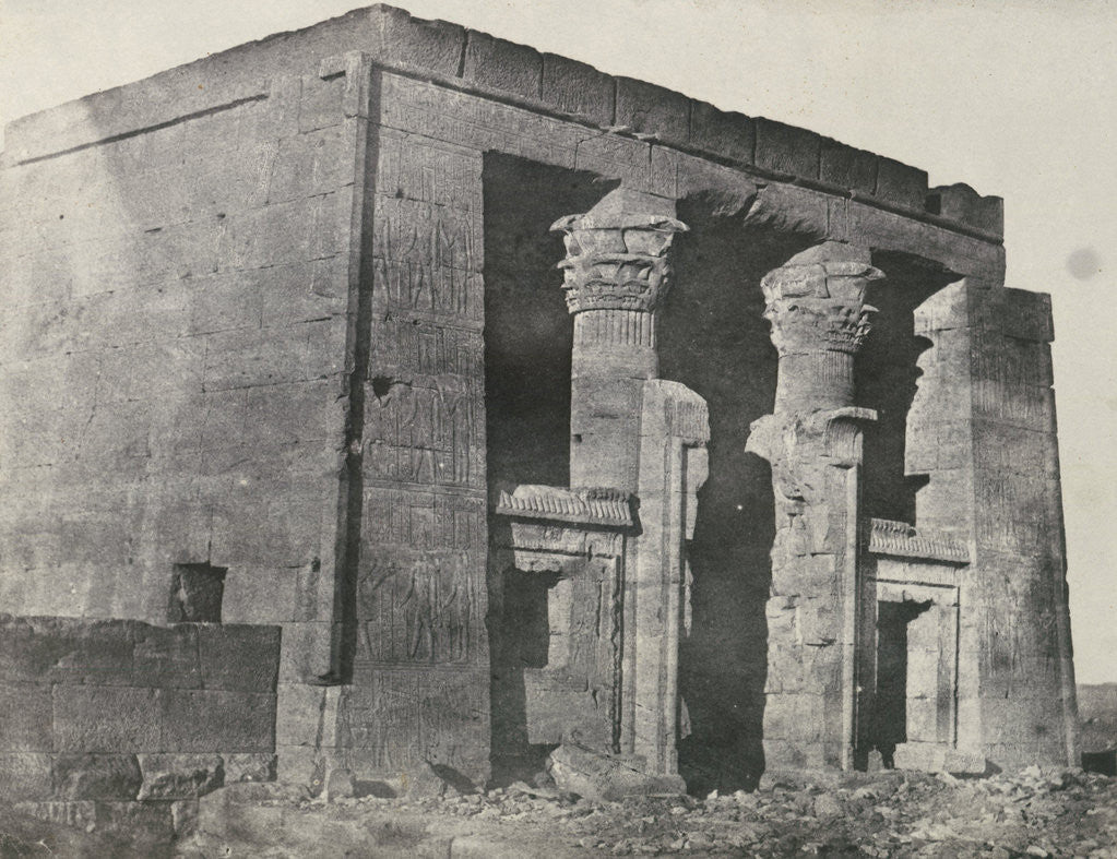 Detail of Temple of Dakka, Maxime Du Camp, Louis-Désiré Blanquart-Evrard by Gide et J. Baudry
