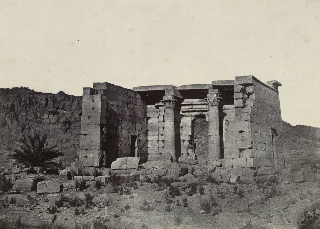 Detail of View of the Temple of Taffeh, Egypt, Egypt, Maxime Du Camp, Louis-Désiré Blanquart-Evrard by Gide et J. Baudry