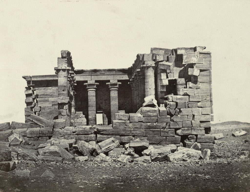 Detail of Temple Maharakka, Maxime Du Camp, Louis-Désiré Blanquart-Evrard by Gide et J. Baudry