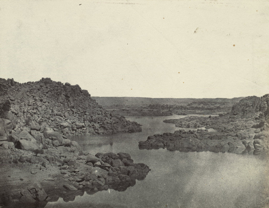 Detail of First Cataract at Aswan, Egypt, Egypt, Maxime Du Camp, Louis-Désiré Blanquart-Evrard by Gide et J. Baudry