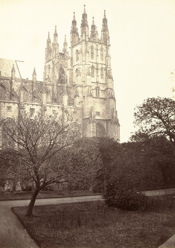 Detail of Exterior view of Canterbury Cathedral by G. Austin