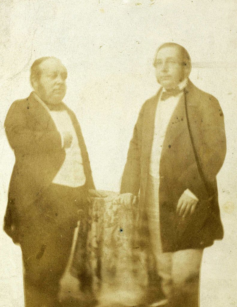 Detail of Portrait of Oppenheim, brothers in law of the photographer by Eduard Isaac Asser