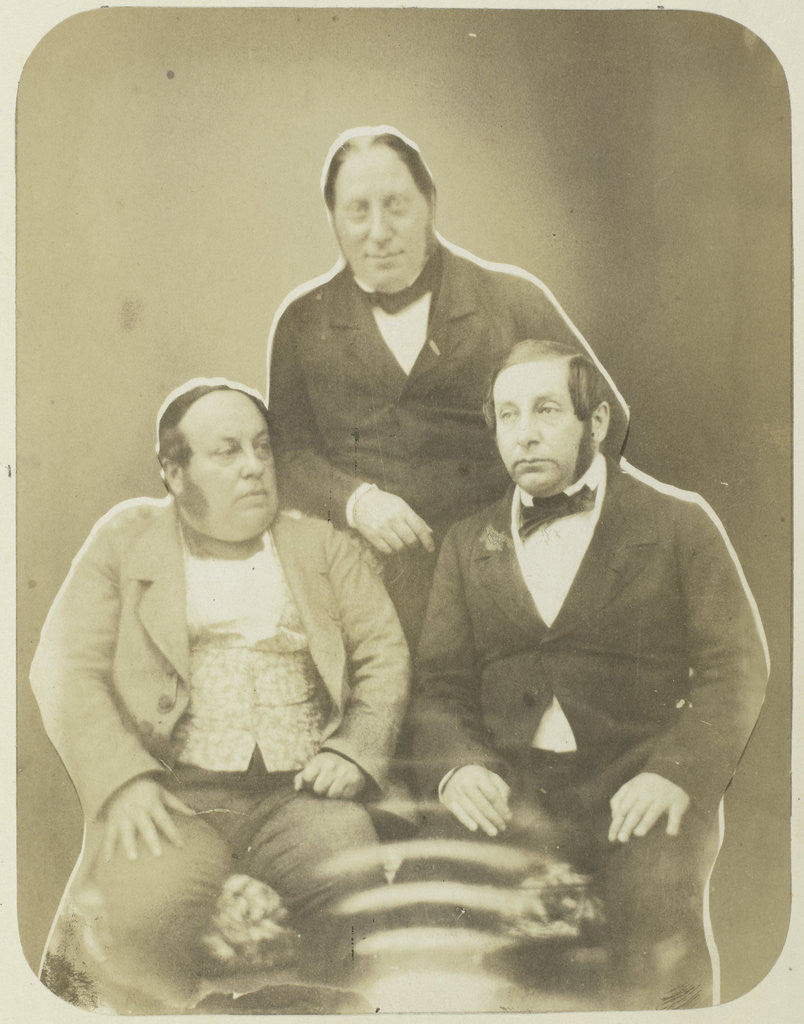 Detail of Portrait of Oppenheim, brothers in law of the photographer by Eduard Isaac Asser