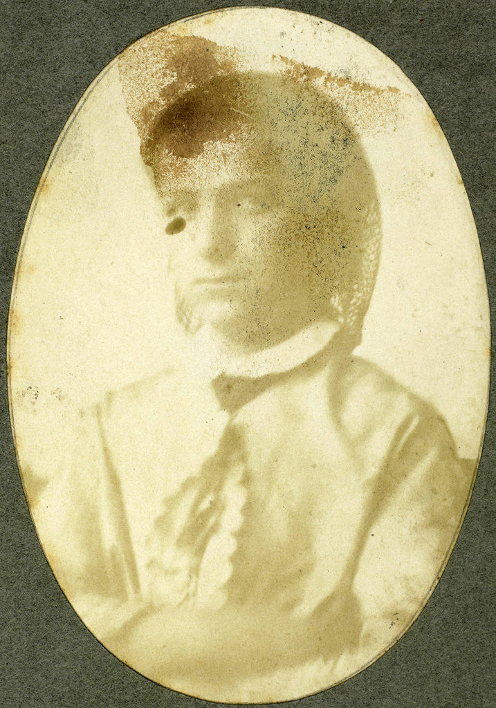 Detail of Portrait of a Young Woman with hairnet by Eduard Isaac Asser