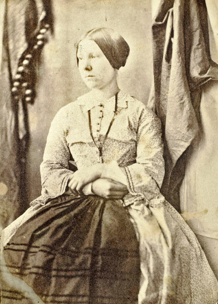 Detail of Portrait of a Young Woman by Eduard Isaac Asser