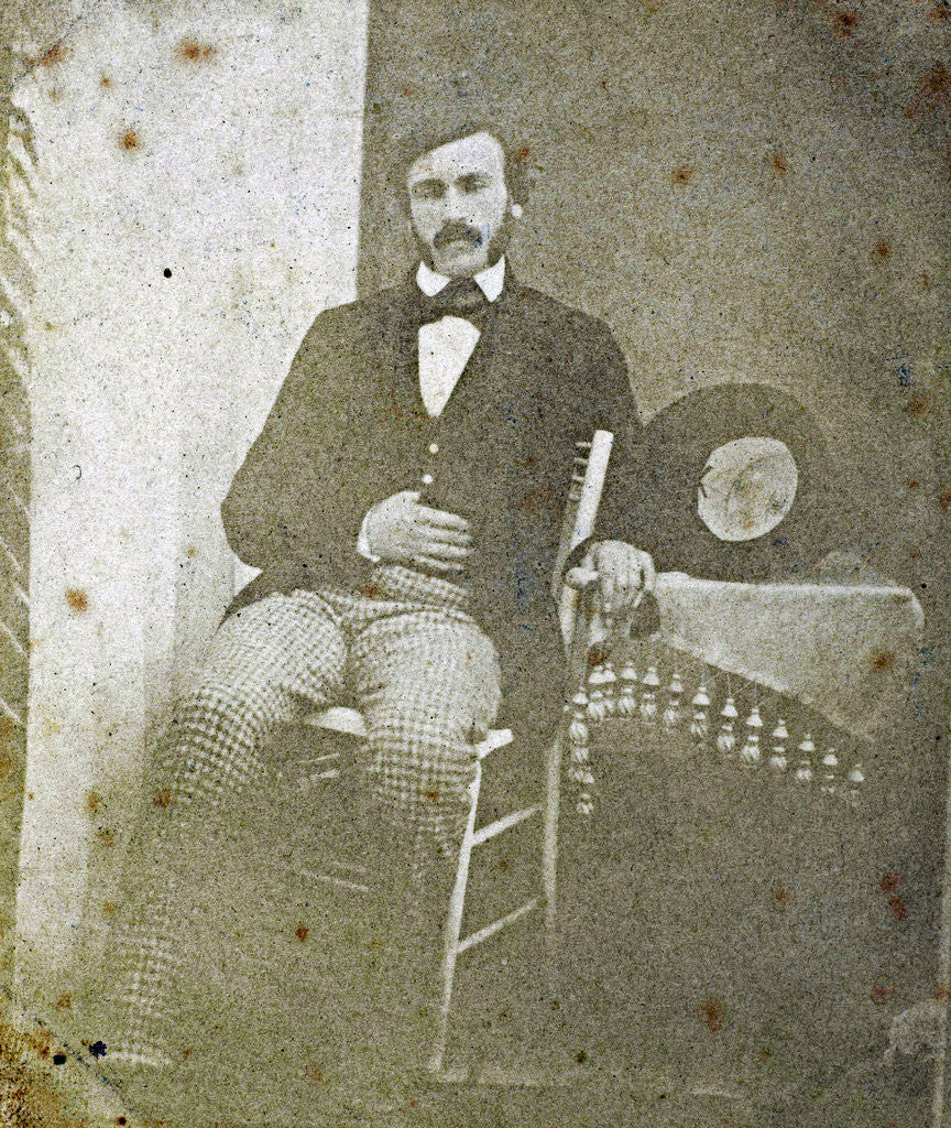 Detail of Portrait of a young man by Eduard Isaac Asser