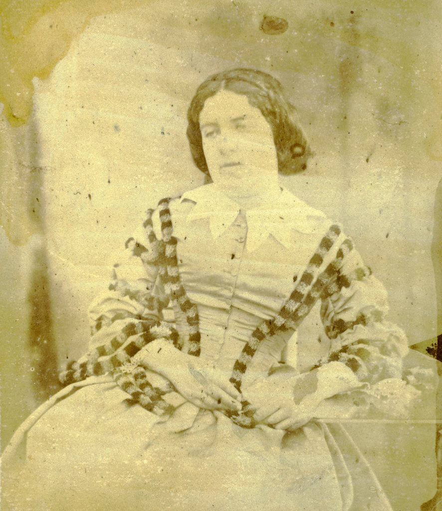 Detail of Portrait of Charlotte Asser by Eduard Isaac Asser