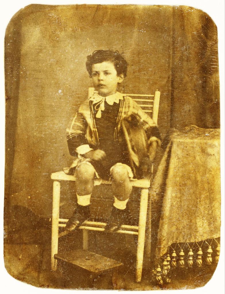 Detail of Portrait of Louis Asser by Eduard Isaac Asser