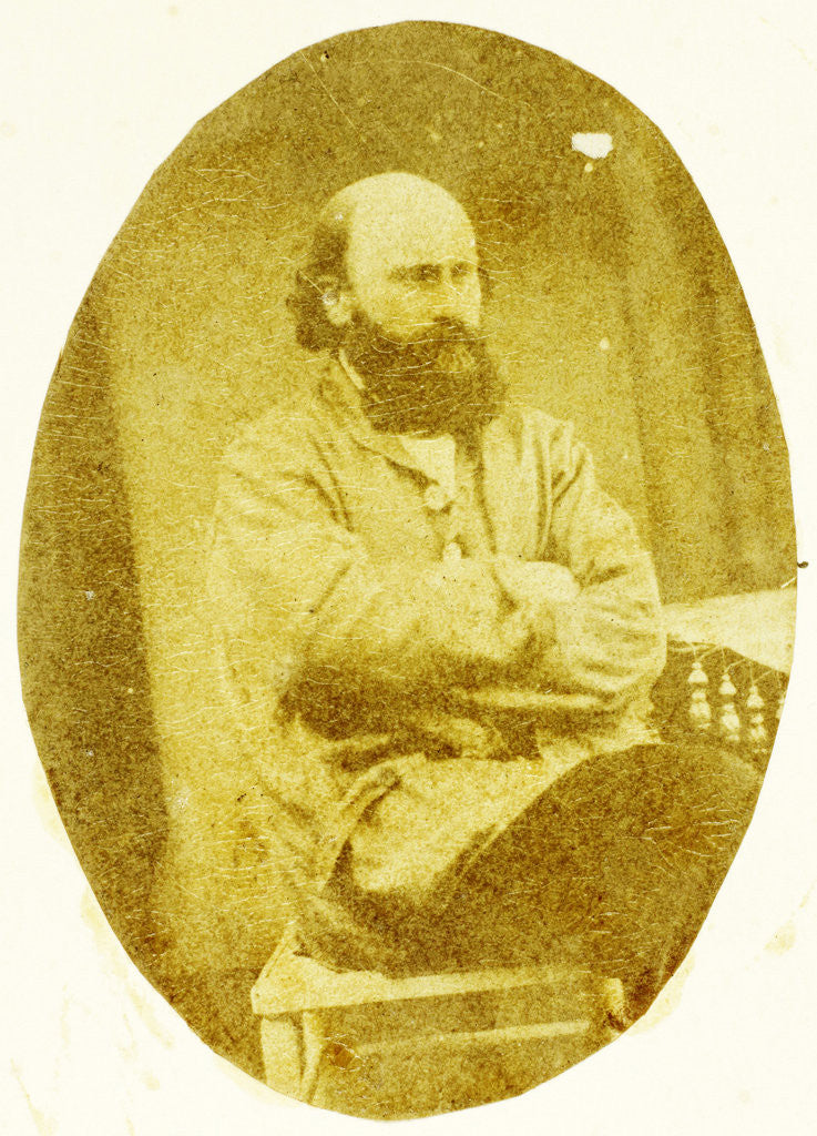 Detail of Portrait of Marie Eugène Bour by Eduard Isaac Asser