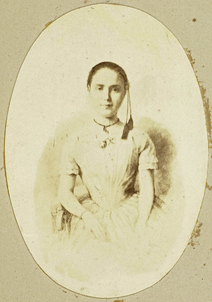 Detail of Portrait of a girl by Eduard Isaac Asser