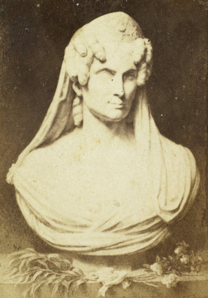 Detail of Bust of Queen Wilhelmina of Prussia by Eduard Isaac Asser