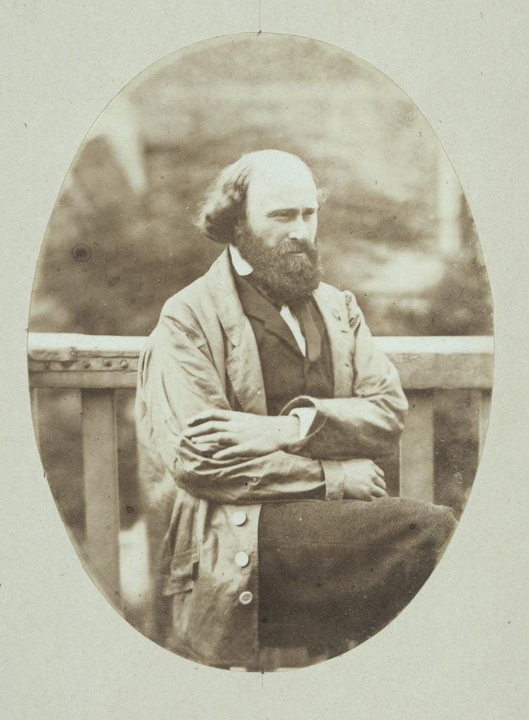 Detail of Portrait of Marie Eugène Bour for the balustrade of the garancine factory by Eduard Isaac Asser