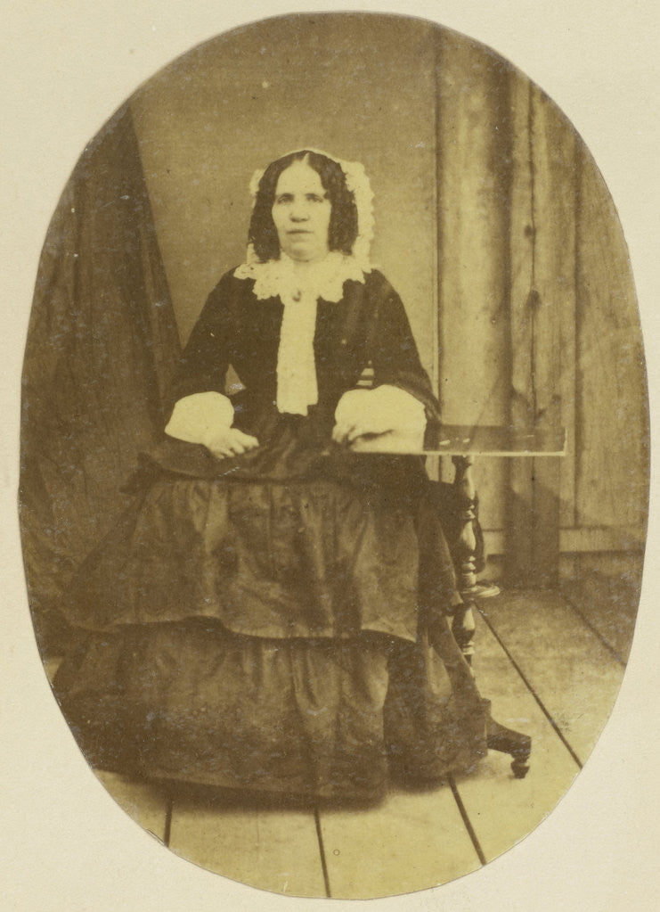 Detail of Portrait of Euphrosine Asser Oppenheim by Eduard Isaac Asser