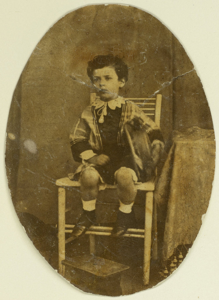 Detail of Portrait of Louis Asser by Eduard Isaac Asser