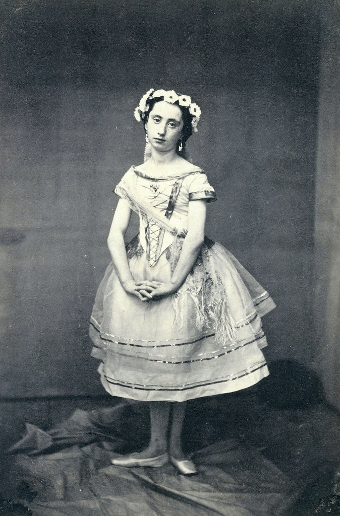 Detail of Portrait of a girl in tulle by Eduard Isaac Asser