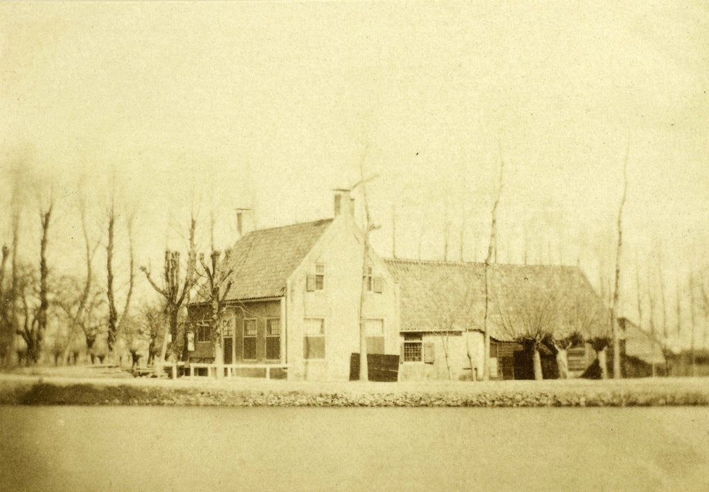 Detail of View of a farm along the Vecht by Eduard Isaac Asser