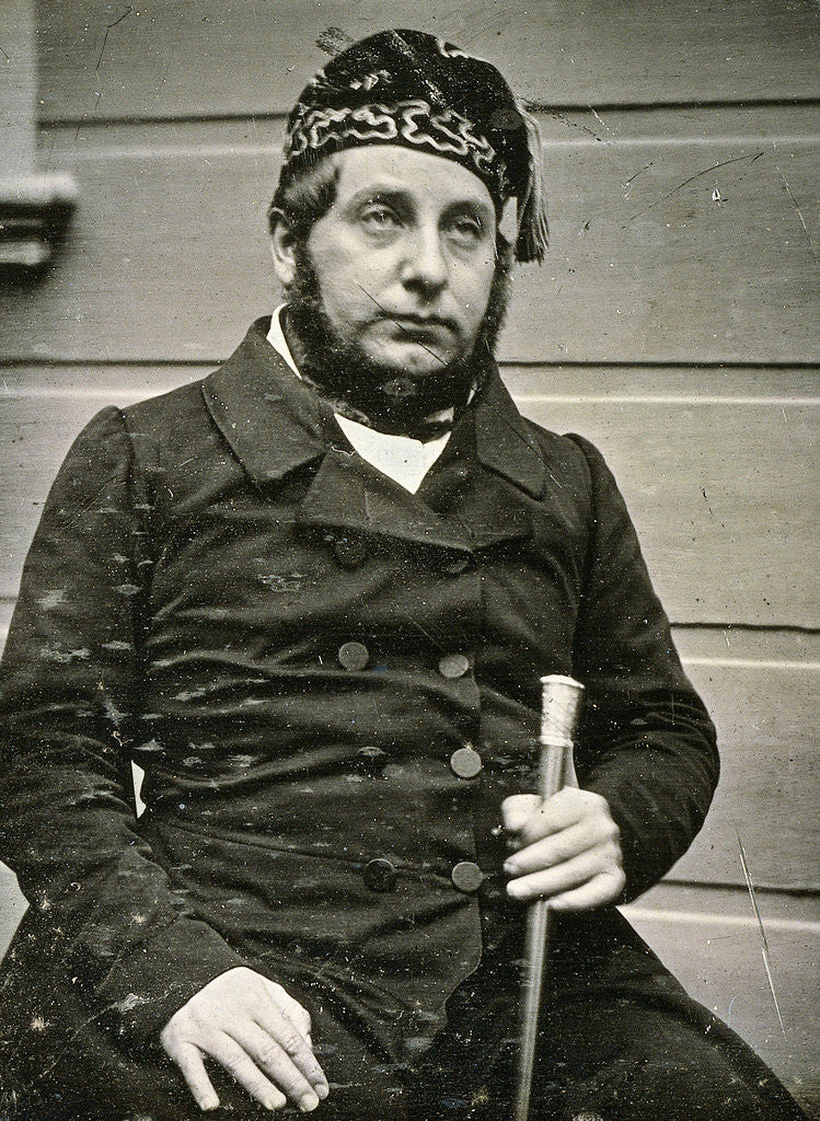 Detail of Portrait of Oppenheim, brother of the photographer by Eduard Isaac Asser