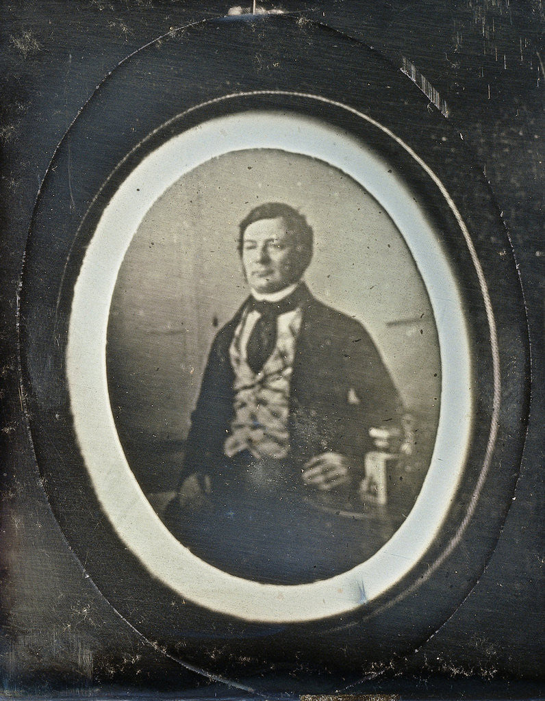 Detail of portrait of Louis Asser by Eduard Isaac Asser