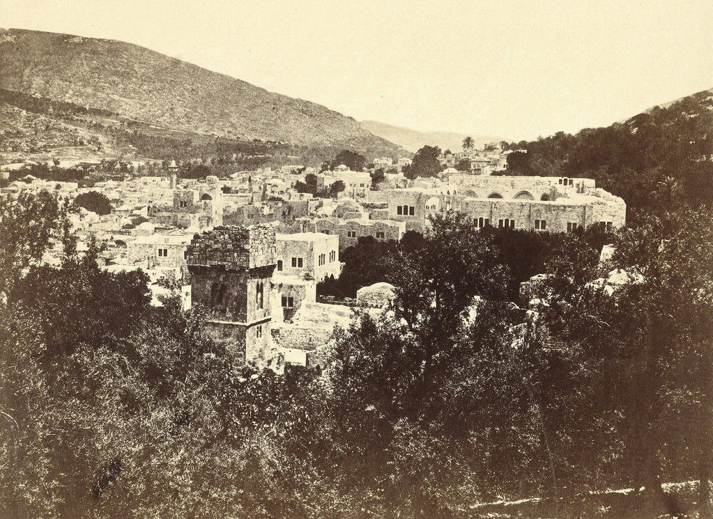 Detail of View Nablus, the biblical Shechem, Israel by Anonymous