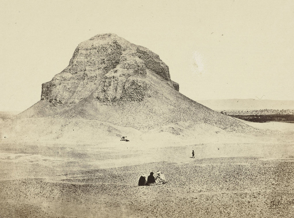 Detail of The pyramid of Amenemhet 3 at Dahshur, 1856 - 1857 by Anonymous